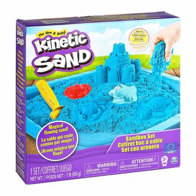 

Набор кинетического песка для творчества Kinetic Sand Замок из песка голубой 454 г (71402B) (10-521484)