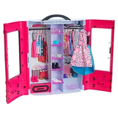 

Игровой набор Шкаф-чемодан для одежды Стильный Barbie (DMT57) (10-504250)
