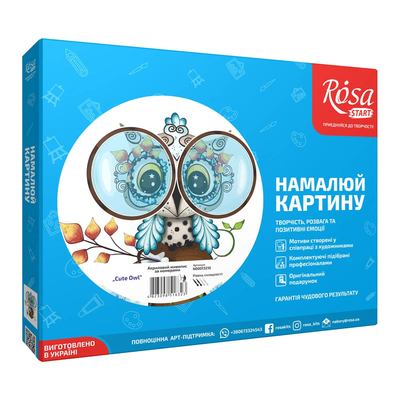 

Набор для рисования Rosa Милая сова живопись по номерам (N00013210) (10-550795)