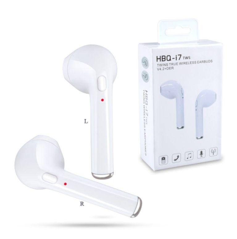 

Беспроводные наушники HBQ I7 TWS White невидимые с гарнитурой Mic Bluetooth для Iphone Android (2 штуки)