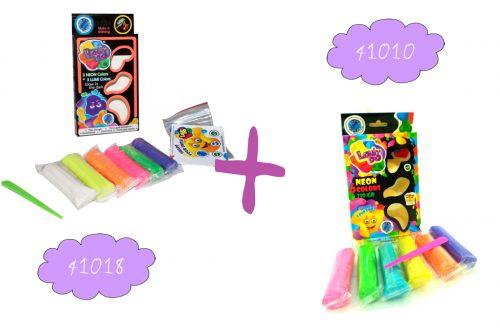 

Набор теста для лепки "Lovin'do" 3+3 Neon и Lumi + Набор теста для лепки "Lovin'do" Неон, 6 цветов 41084