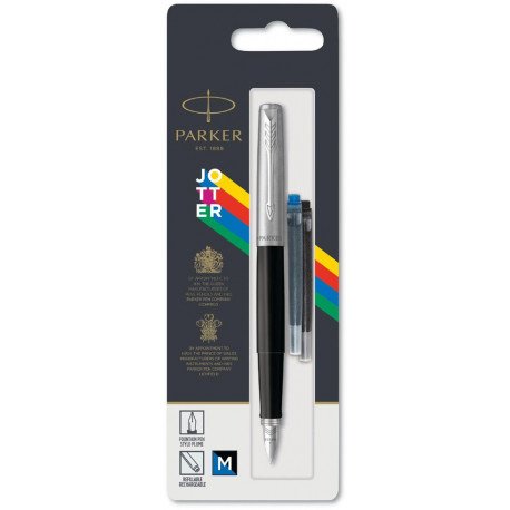 

Ручка перьевая Parker JOTTER 17 Standart Black CT FP M блистер 15 616