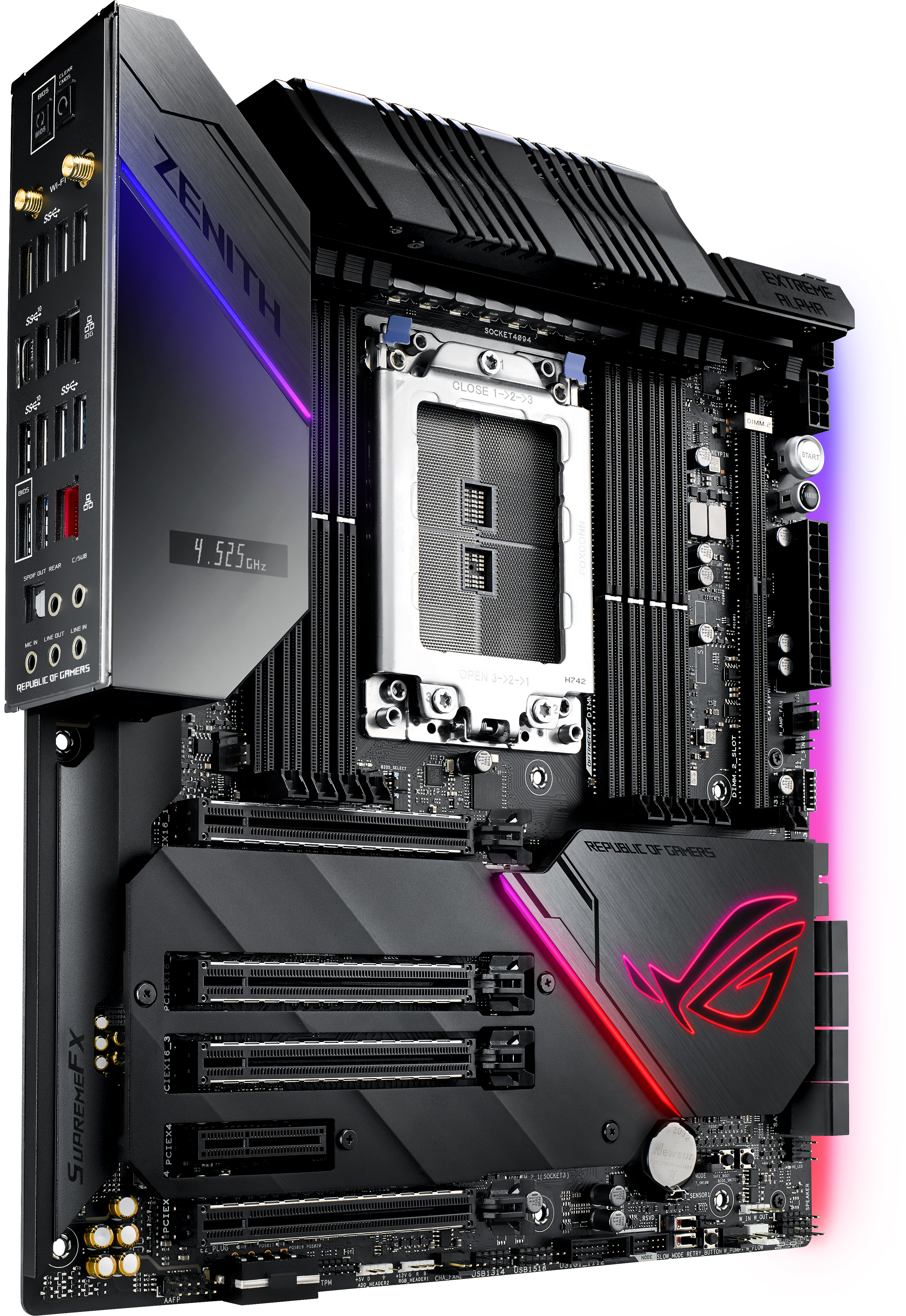 

Материнская плата Asus ROG Zenith Extreme Alpha (sTR4, AMD X399, PCI-Ex16)