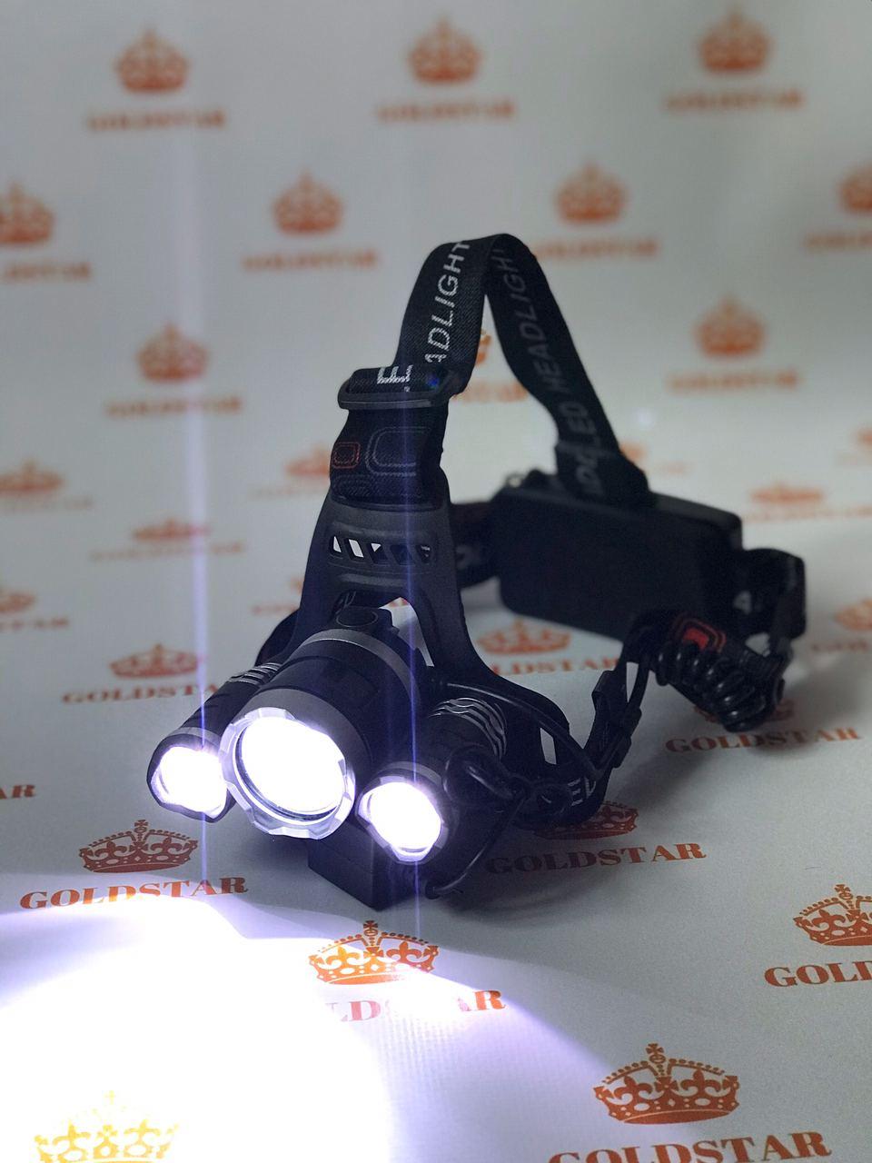 

Лучший мощный аккумуляторный яркий светодиодный налобный фонарь High power headlamp Cree -T6 для отдыха и рыбалки