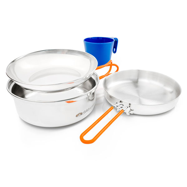 

Набір посуду GSI Outdoors Glacier Stainless 1 Person Mess Kit