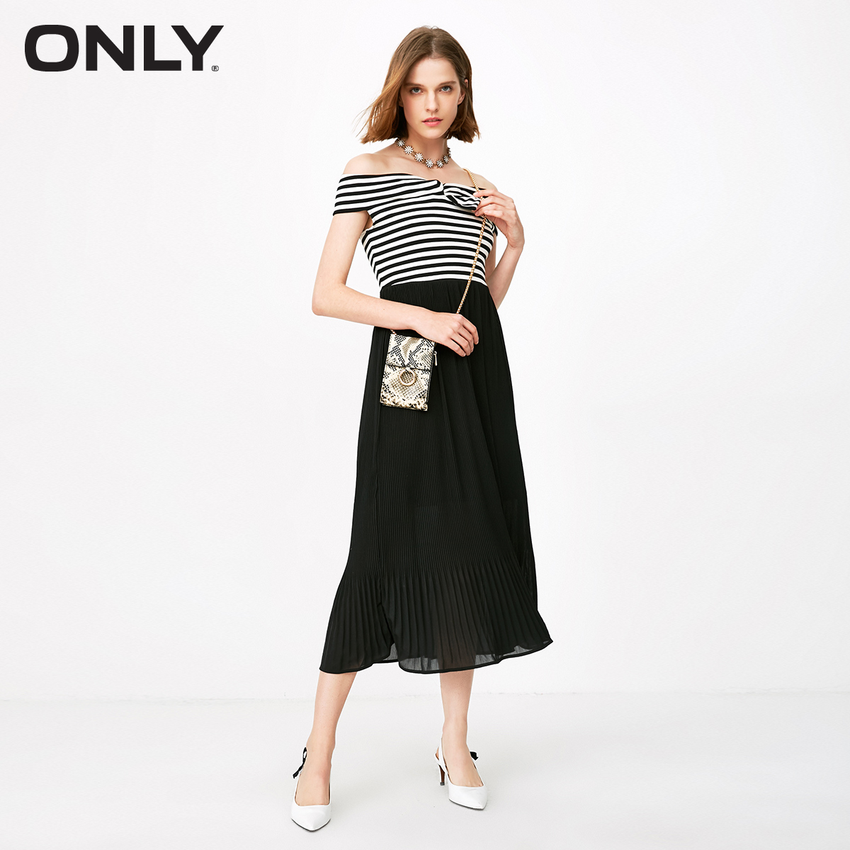 

Сукня Only 118261501S01 L чорний з білим