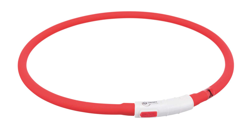 

Ошейник Trixie Flash Light USB светящийся XS-XL 70 см 10 мм красный (TX-12643)