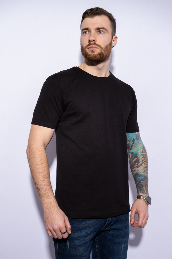 

Футболка однотонная Time of Style 157P016 XXXL Черный