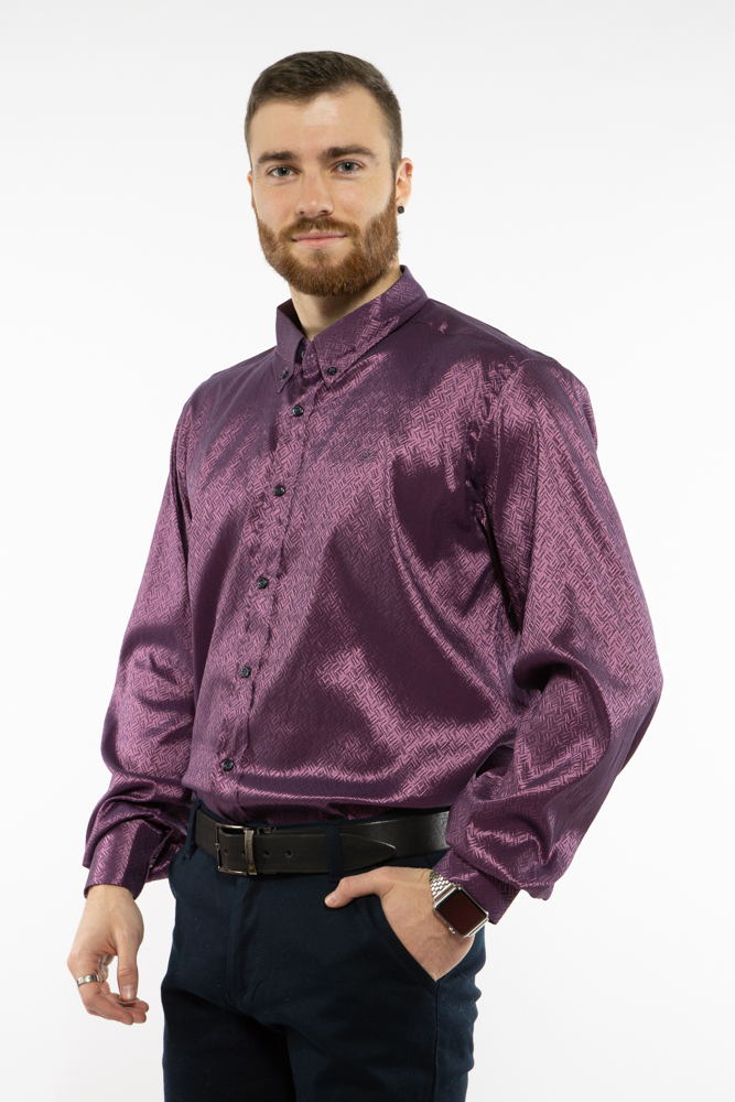 

Рубашка Time of Style 11P382 4XL Фиолетовый
