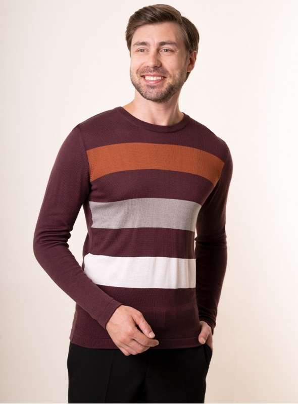 

Чоловічий джемпер VD one XXL Коричневий 86726