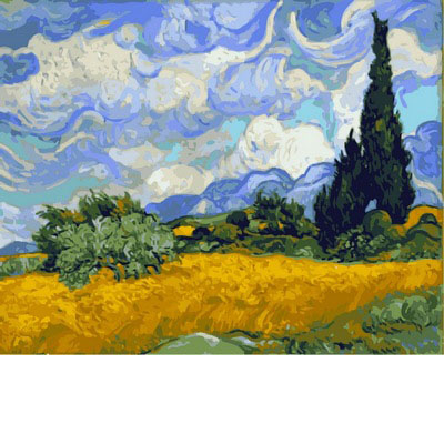 

Картина по номерам Babylon Пшеничное поле с кипарисами худ. Винсент Ван Гог VP594