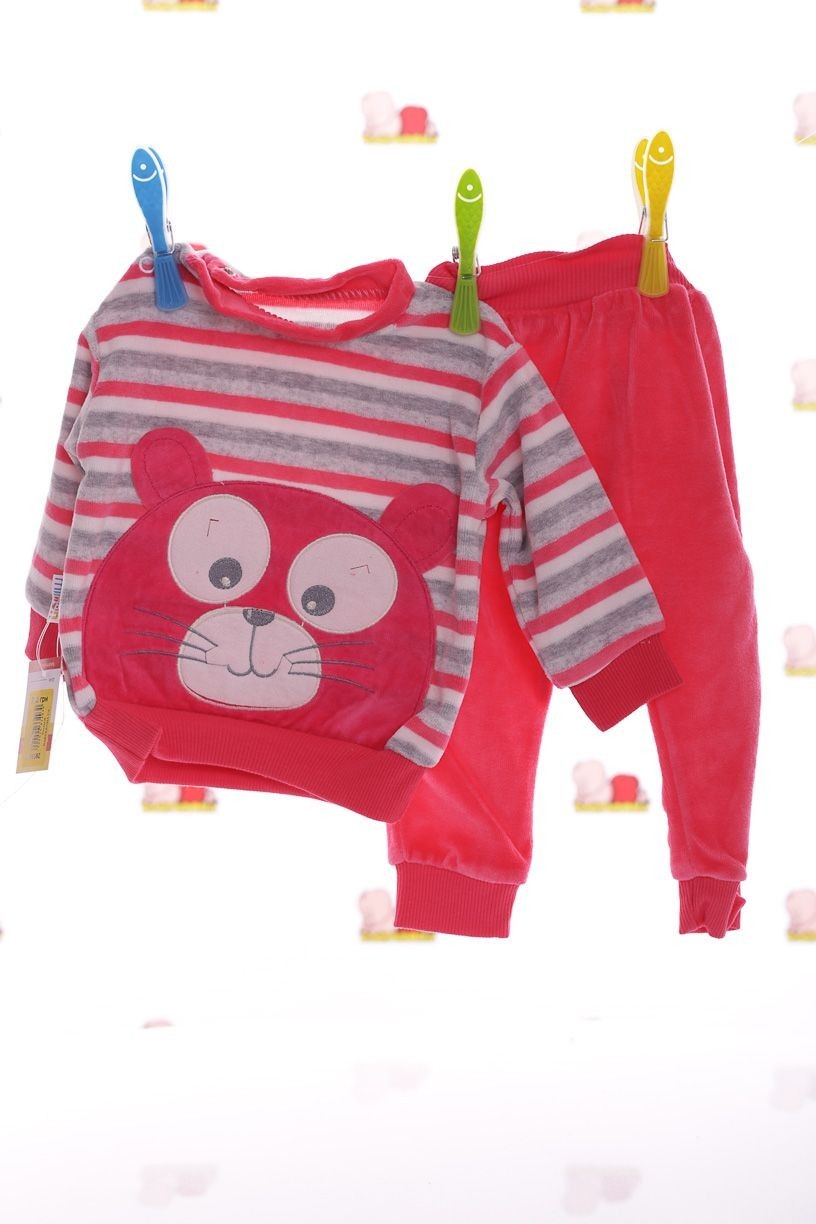

Костюм в полоску Babykroha для девочки 68р розовый