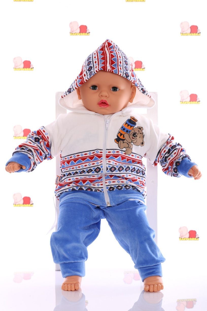

Костюм тройка Babykroha 80р синий
