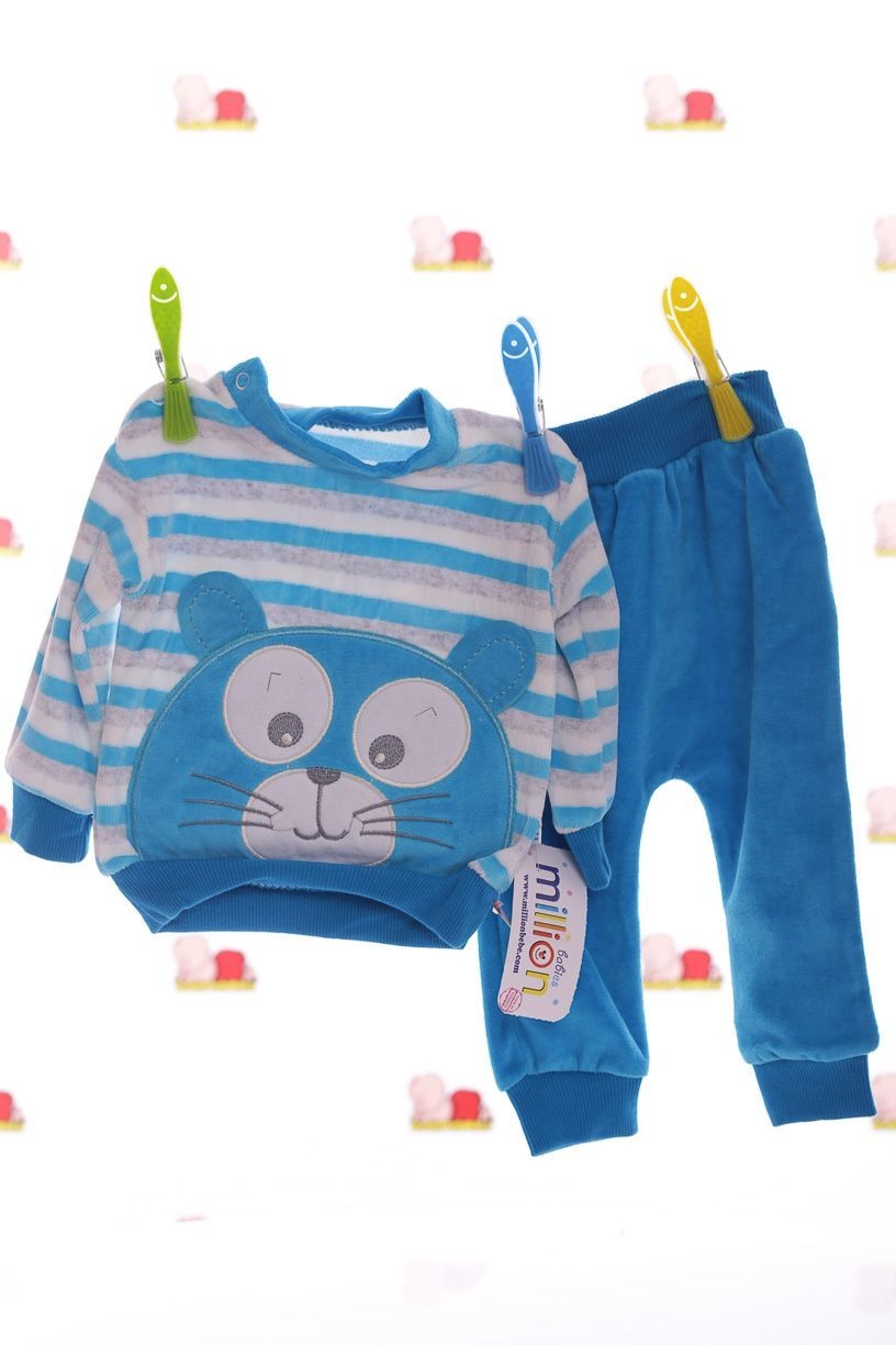 

Костюм в полоску Babykroha для мальчика 74р синий