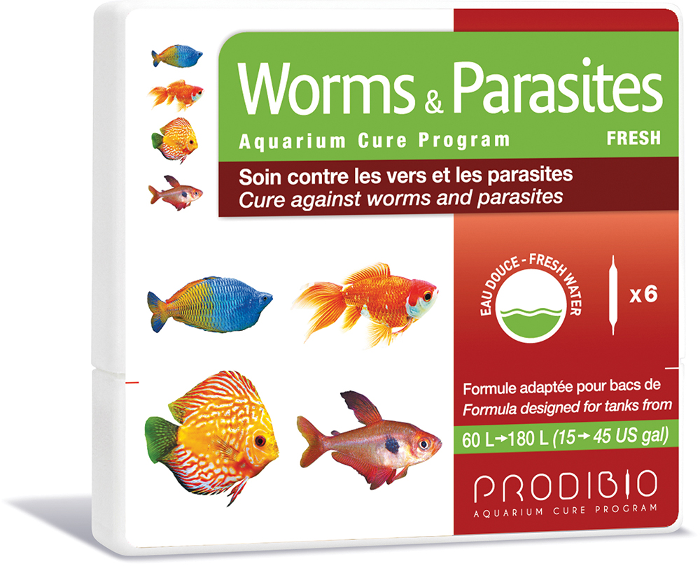 

Средство против ленточных, жаберных червей и других паразитов у рыб Prodibio Worms & Parasites Fresh 6 ампул (3594200006216)