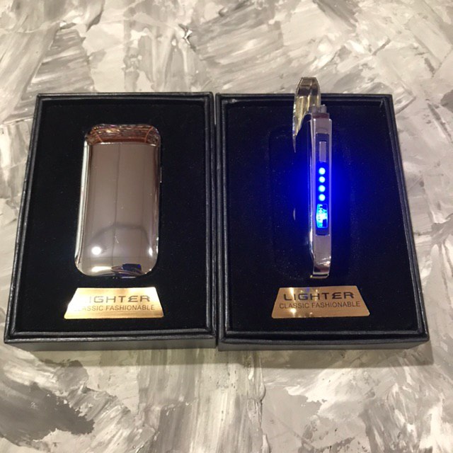 

Зажигалка Usb 2-Й Импульс 40698 Серебро + Уровень Заряда