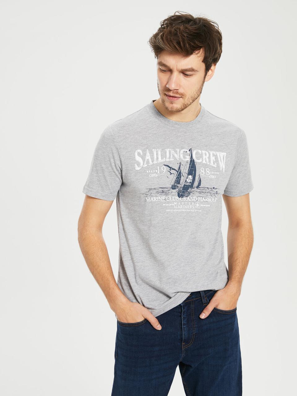 

Футболка LC Waikiki Sailing Crew  Серая (LCW T-shirt -2794-0, Футболка LC Waikiki Sailing Crew S Серая (LCW T-shirt -2794-0)