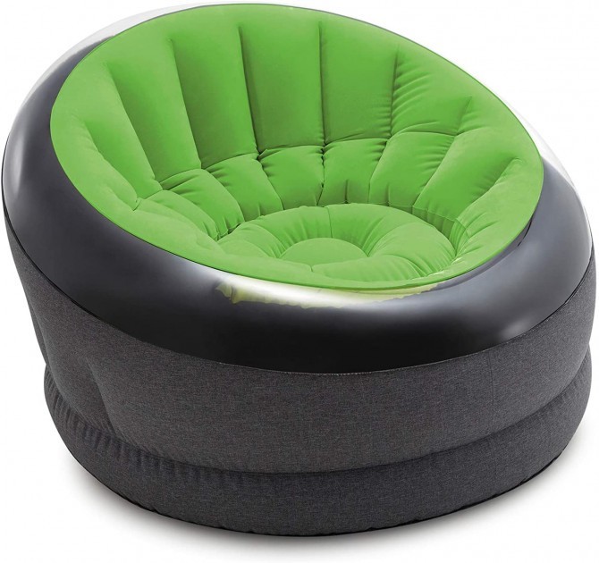 

Надувное флокированное кресло Intex 66581 Empaire Chaire (112х109х69 см) зеленое - без насоса