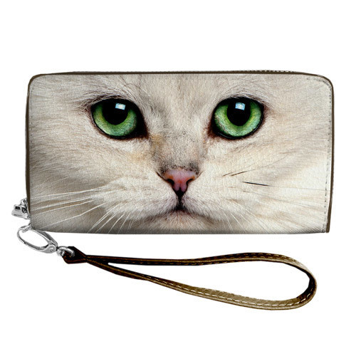 

Кошелёк на замке BIG Белая кошка 18*10 см