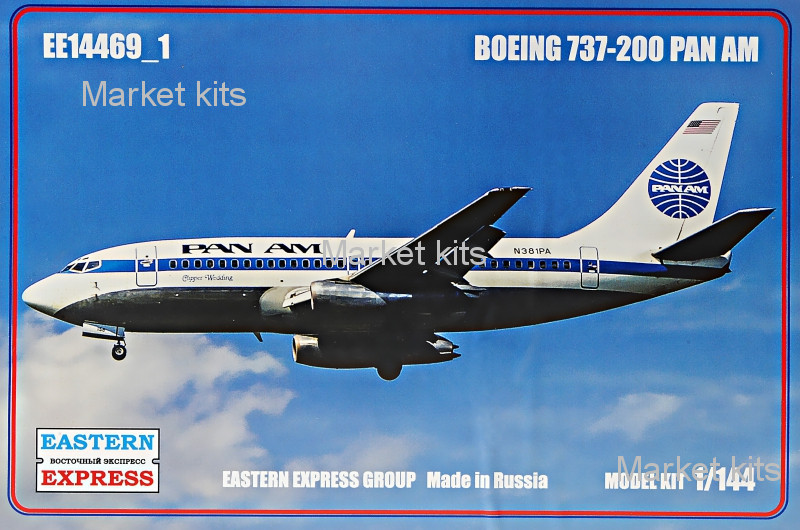 

Пассажирский самолет Boeing 737-200 "Pan Am" 1:144 Eastern Express (EE14469-01)