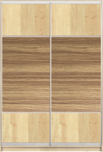 

Шкаф купе Luxe Studio Стандарт-2 ДСП-9 1500x2400x450 двухдверный