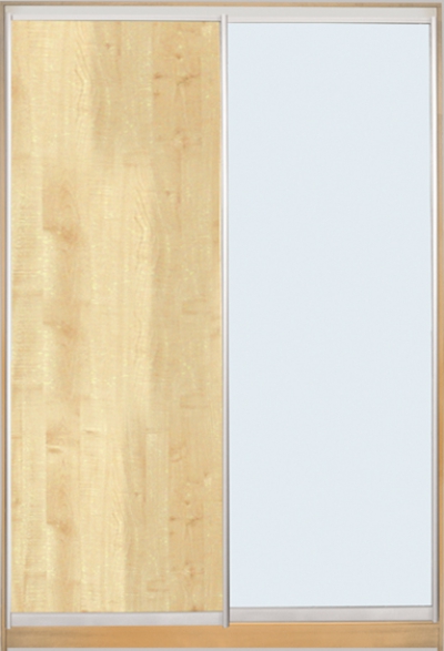 

Шкаф купе Luxe Studio Стандарт-2 ДСП/Зеркало с Пескоструем-2 1700x2200x450 двухдверный