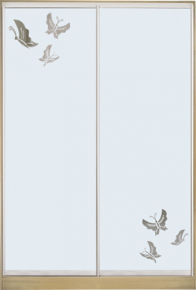 

Шкаф купе Luxe Studio Стандарт-2 Зеркало с Пескоструем-4 1200x2200x450 двухдверный