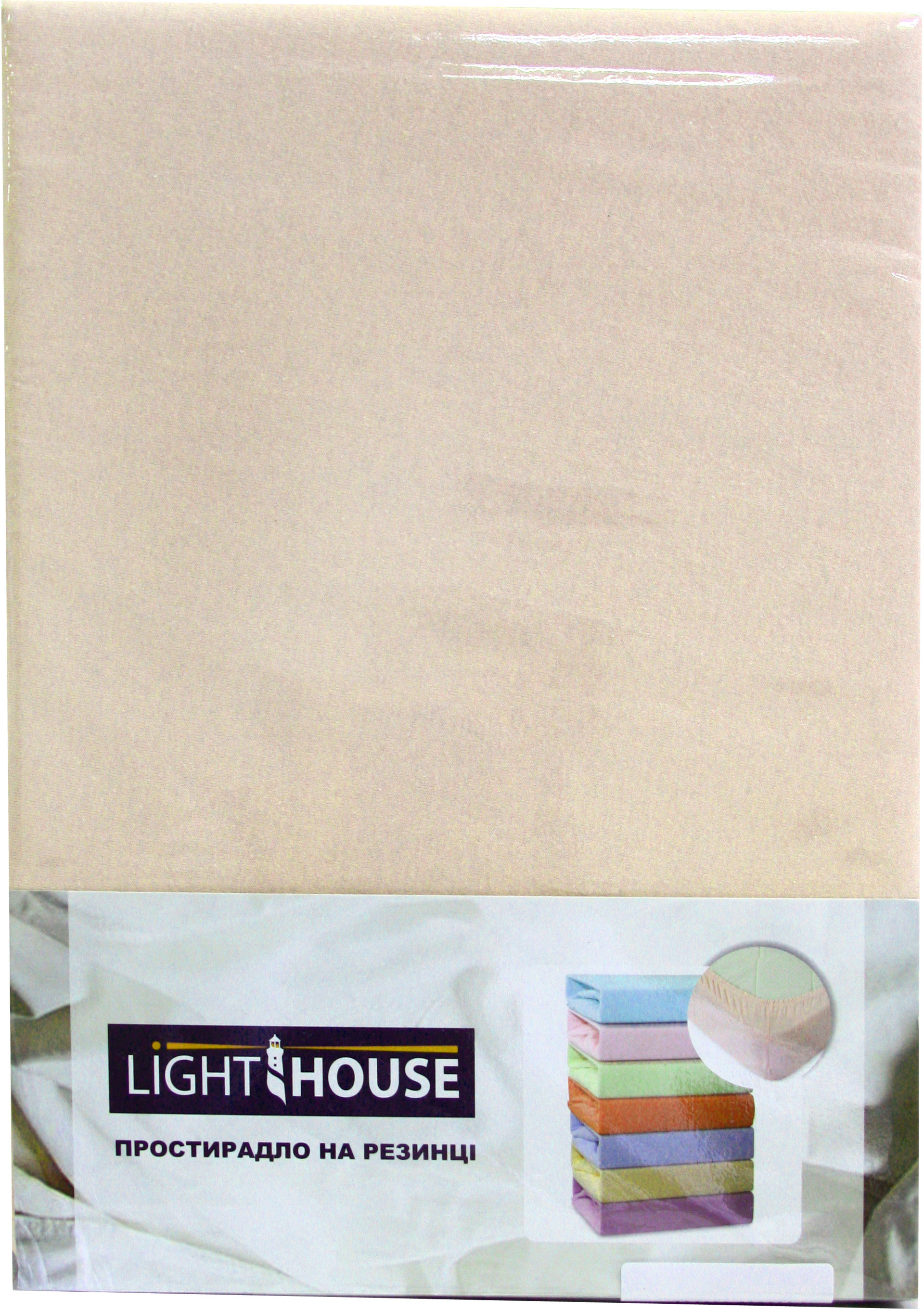 

Простынь на резинке LightHouse 90х200+25 Персиковая