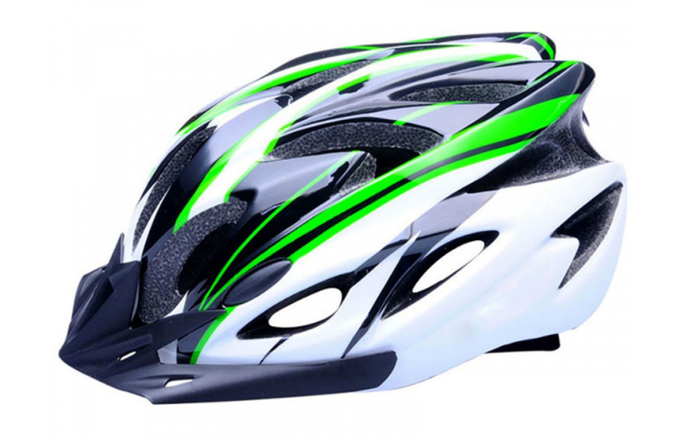 

Шлем велосипедный Avanti AVH-001 черный / белый / зеленый (avh-001-green) 58-61см