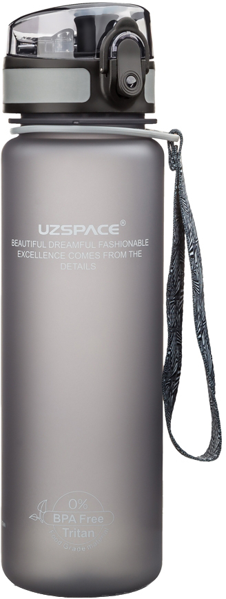

Бутылка для воды Uzspace Frosted 500 мл Серая