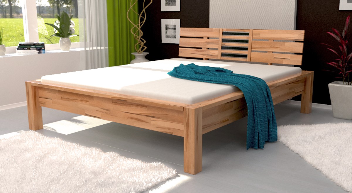 

Двуспальная Кровать Mobler b103 180х200 Бук