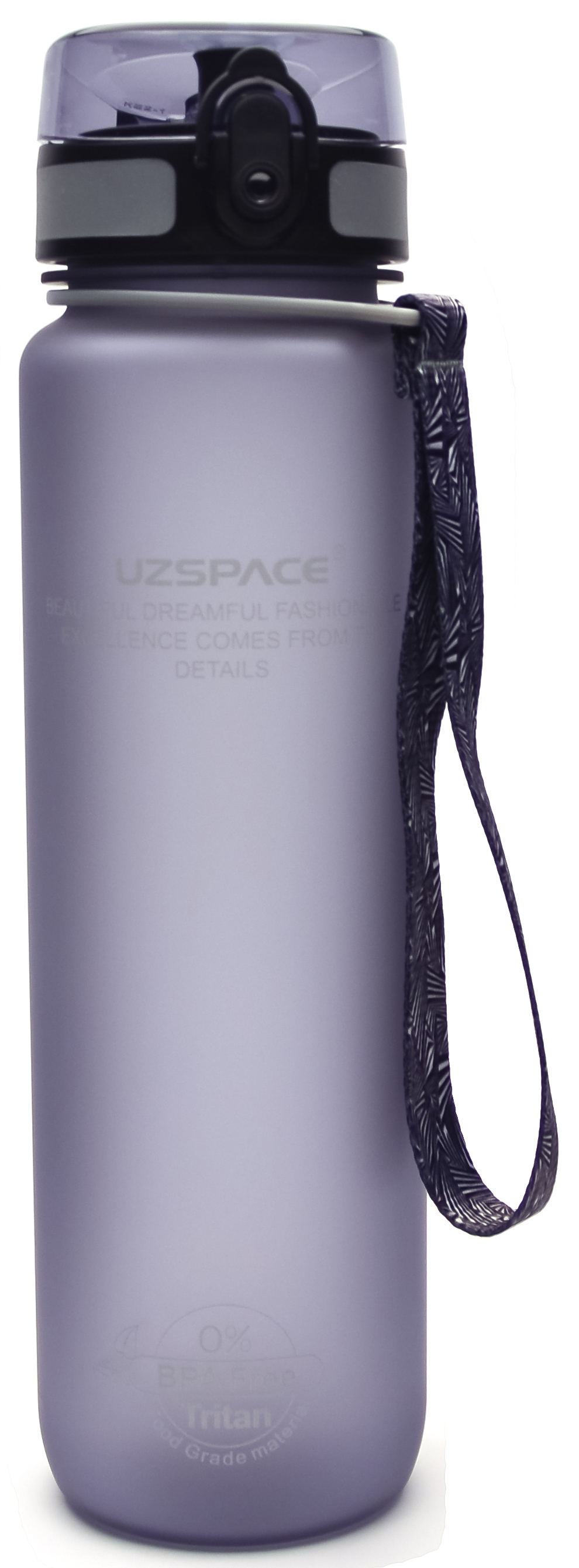 

Бутылка для воды Uzspace Frosted 1 л Серая
