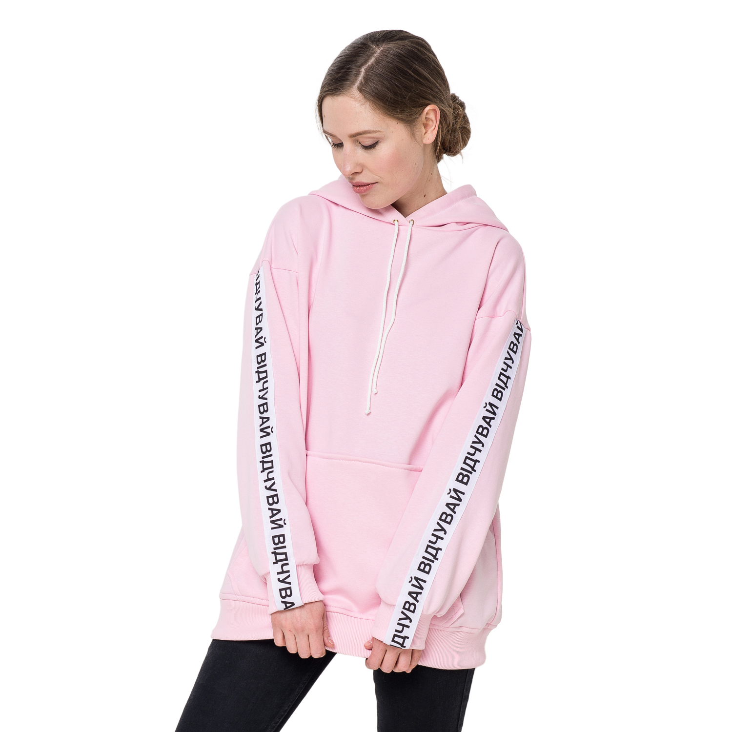 

Худи ProstoClothes ВІДЧУВАЙ Oversize розовый 588r1
