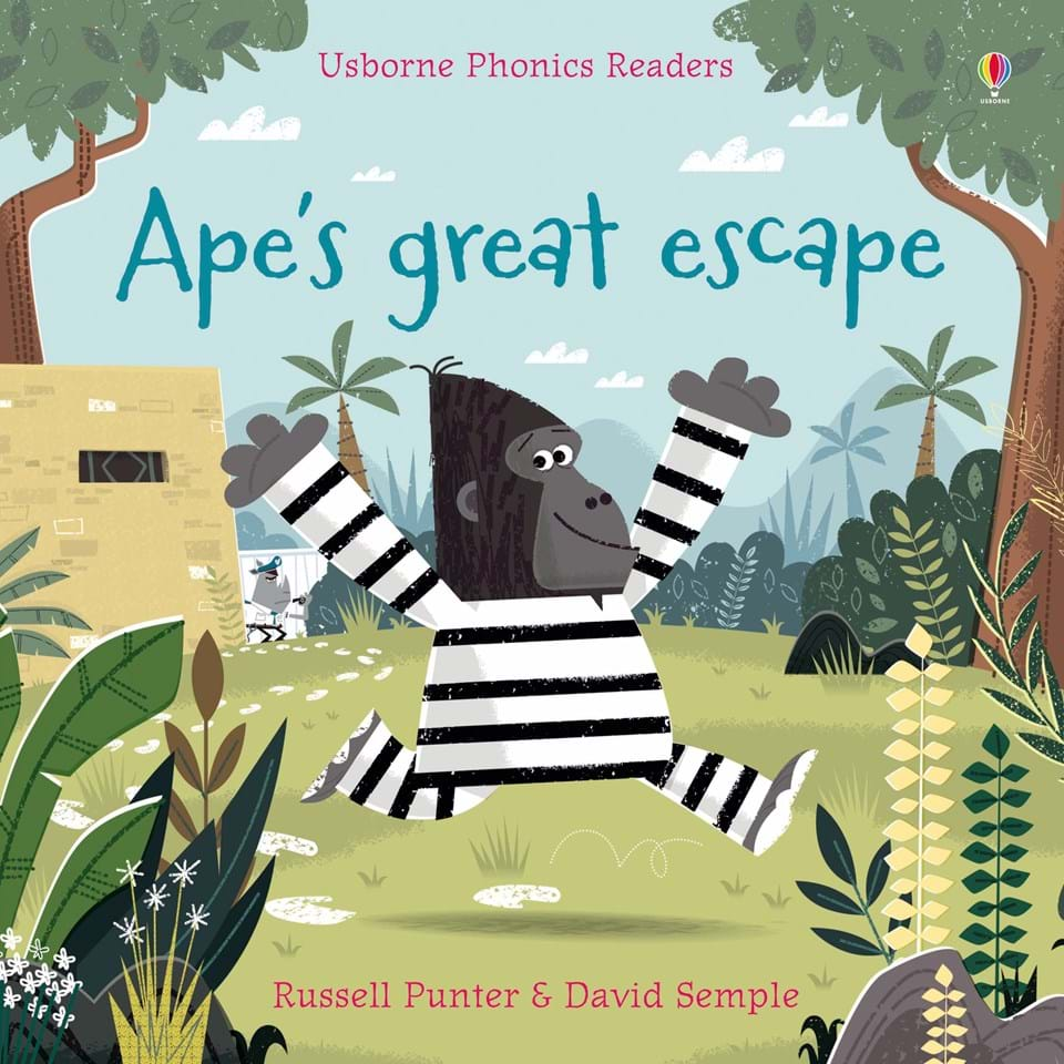 

Книга на английском языке Ape's Great Escape от автора Russell Punter and David Semple и издательства Usborne Publishing Ltd из Великобритании