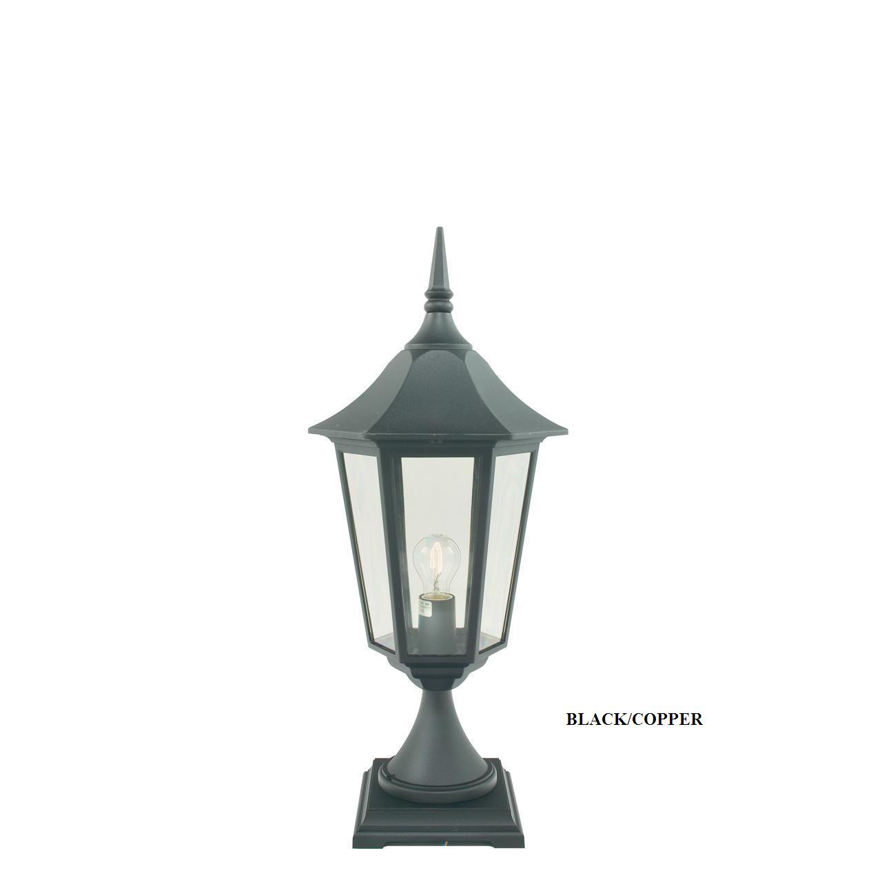 

Уличный столбик Norlys 384B/c Modena Black/copper