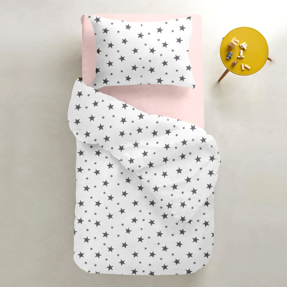 

Комплект постельного белья Cosas натурального Star Big Grey El90 Rose 155х215