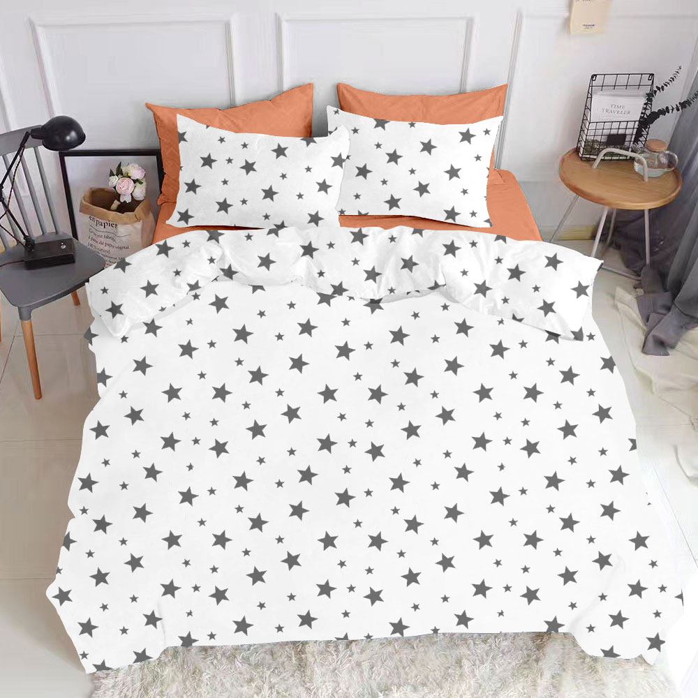 

Комплект постельного белья Cosas натурального Star Big Grey El Terrakot 160х220