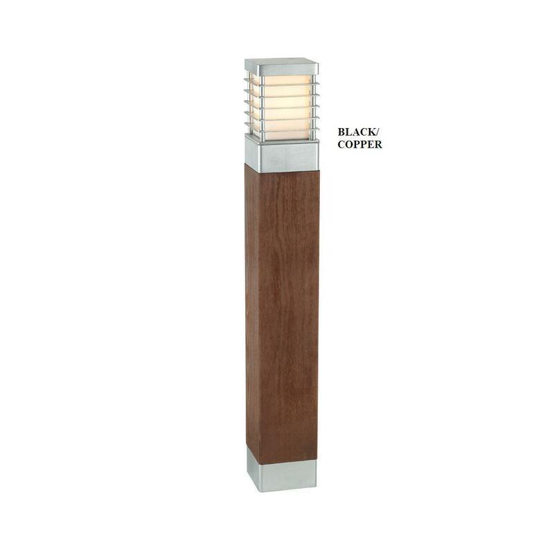 

Уличный столбик Norlys 1410B/c Halmstad Wood Black/copper