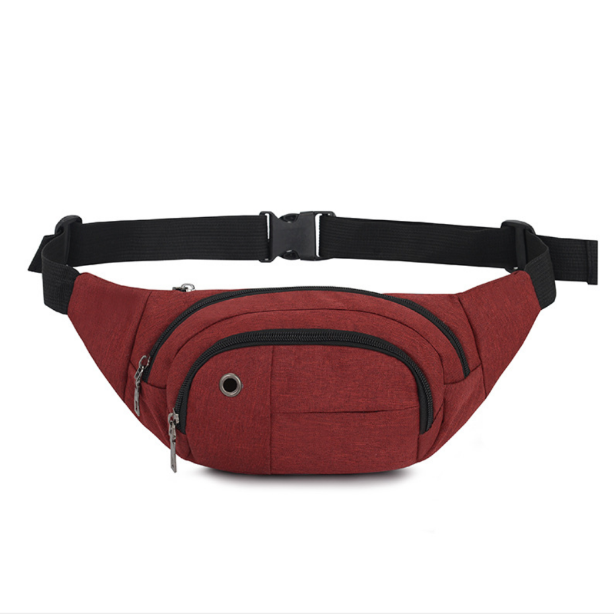 

Сумка на пояс Crossbody беговая бананка через плечо унисекс красная