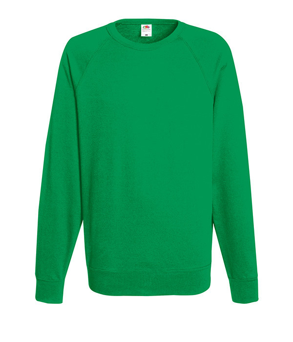 

Свитшот Fruit of the Loom Lightweight raglan sweat L Ярко-Зеленый