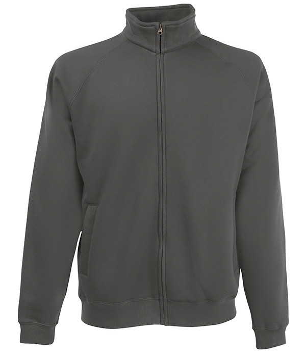 

Толстовка Fruit of the Loom Classic sweat jacket  Светлый Графит, Толстовка Fruit of the Loom Classic sweat jacket XL Светлый Графит