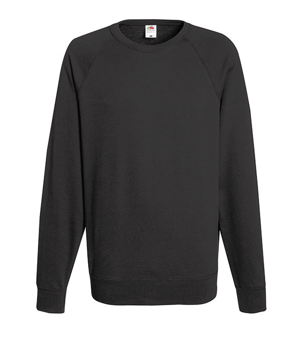 

Свитшот Fruit of the Loom Lightweight raglan sweat M Светлый Графит