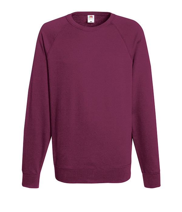 

Свитшот Fruit of the Loom Lightweight raglan sweat XXL Бордовый