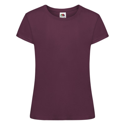 

Футболка Fruit of the Loom Sofspun girls Бордовый 104 см