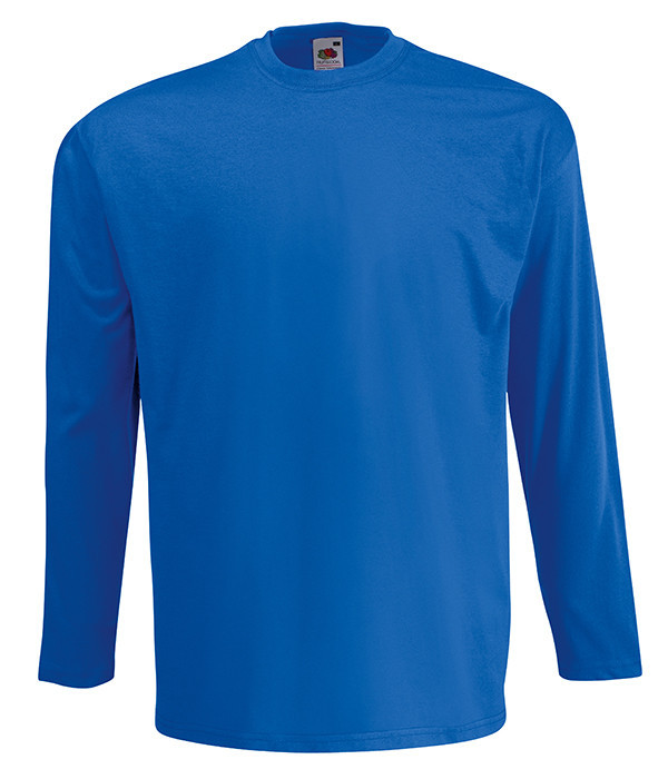 

Футболка Fruit of the Loom Valueweight long sleeve  Ярко-Синий, Футболка Fruit of the Loom Valueweight long sleeve S Ярко-Синий