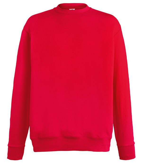 

Свитшот Fruit of the Loom Lightweight set-in sweat S Красный