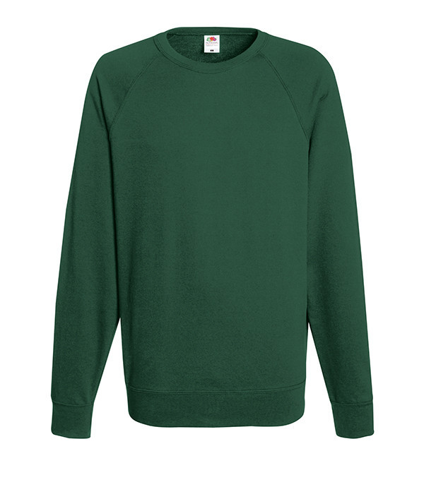 

Свитшот Fruit of the Loom Lightweight raglan sweat S Темно-Зеленый