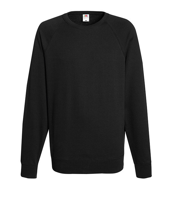

Свитшот Fruit of the Loom Lightweight raglan sweat L Черный