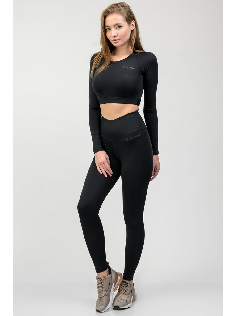 

Комлект (рашгард, леггинсы) GO fitness 90002 чер. XS-S