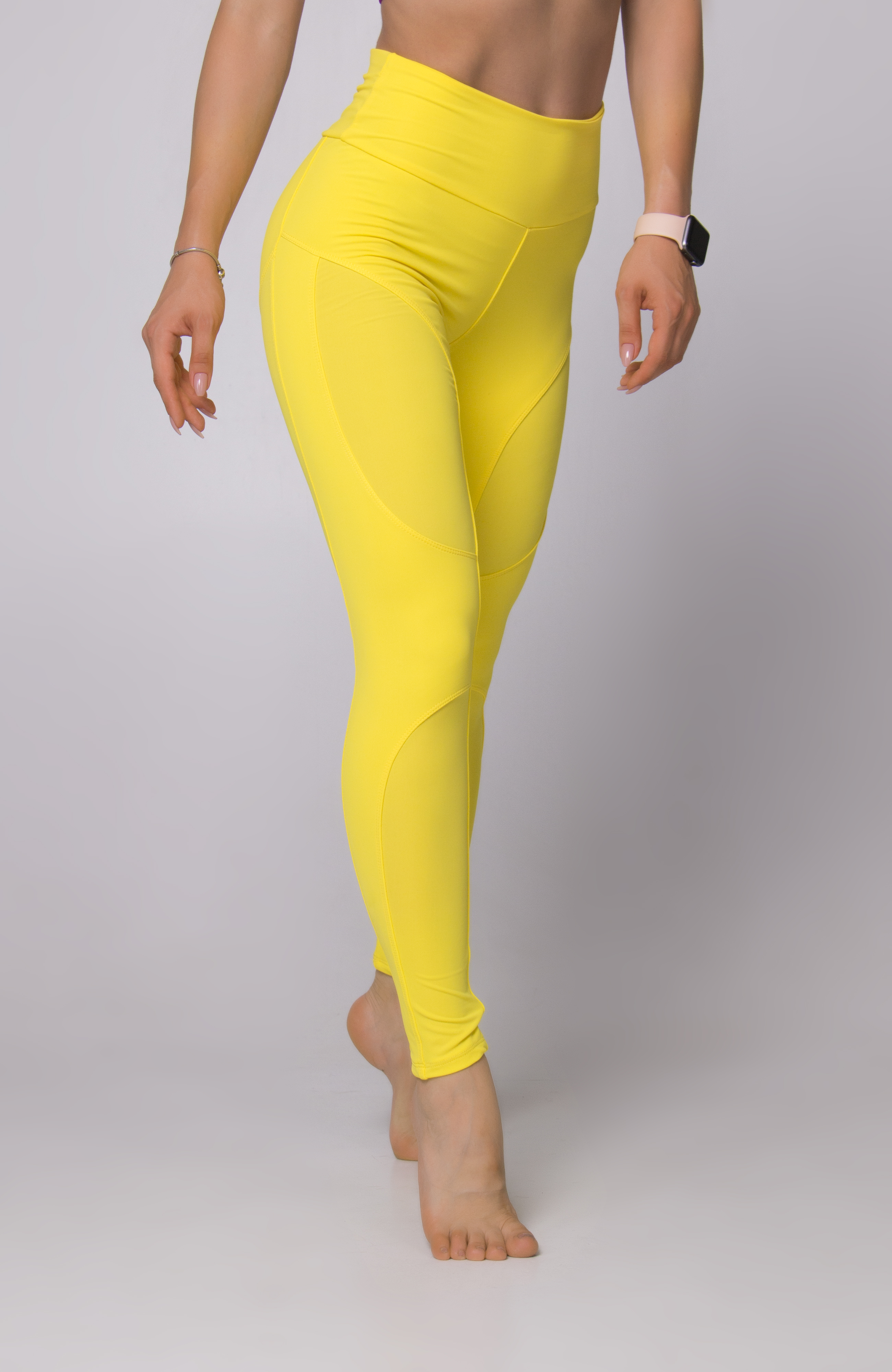 

Спортивные леггинсы GO fitness 80096-2 жел. XL-XXL Желтый